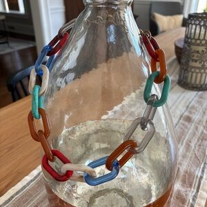 Multicolor Chain Link Necklace